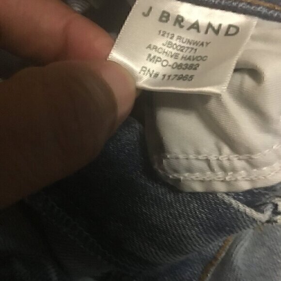 J Brand Destroyed Light Wash Destroyed Distressed Straight  leg Jeans 25 - Picture 5 of 14